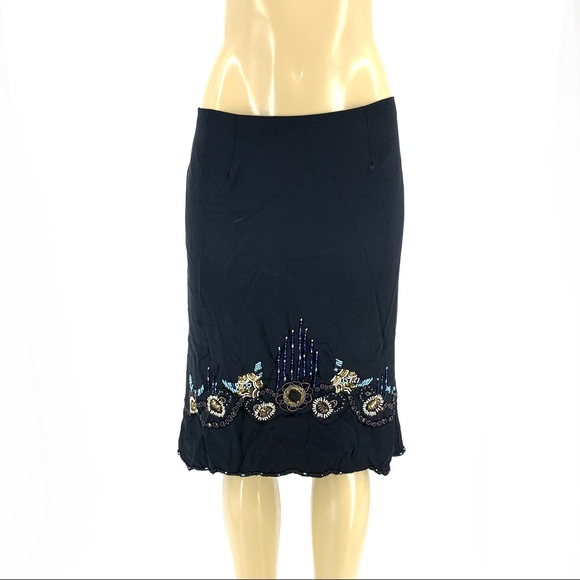Nanette Lepore Dresses & Skirts - New nanette lepore Silk Embellished Skirt
